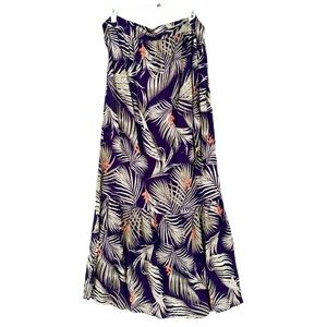 Tavik Women’s Expandable Waist Floral Skirt Sunset Purple Size L
